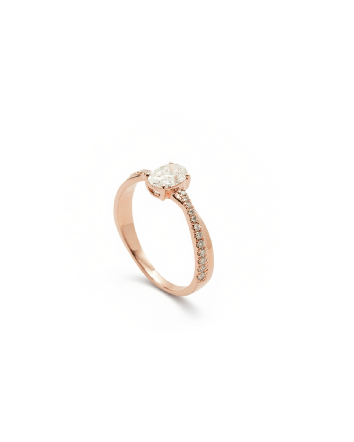1.2ct Marquise Diamond Infinity Twist Engagement Ring