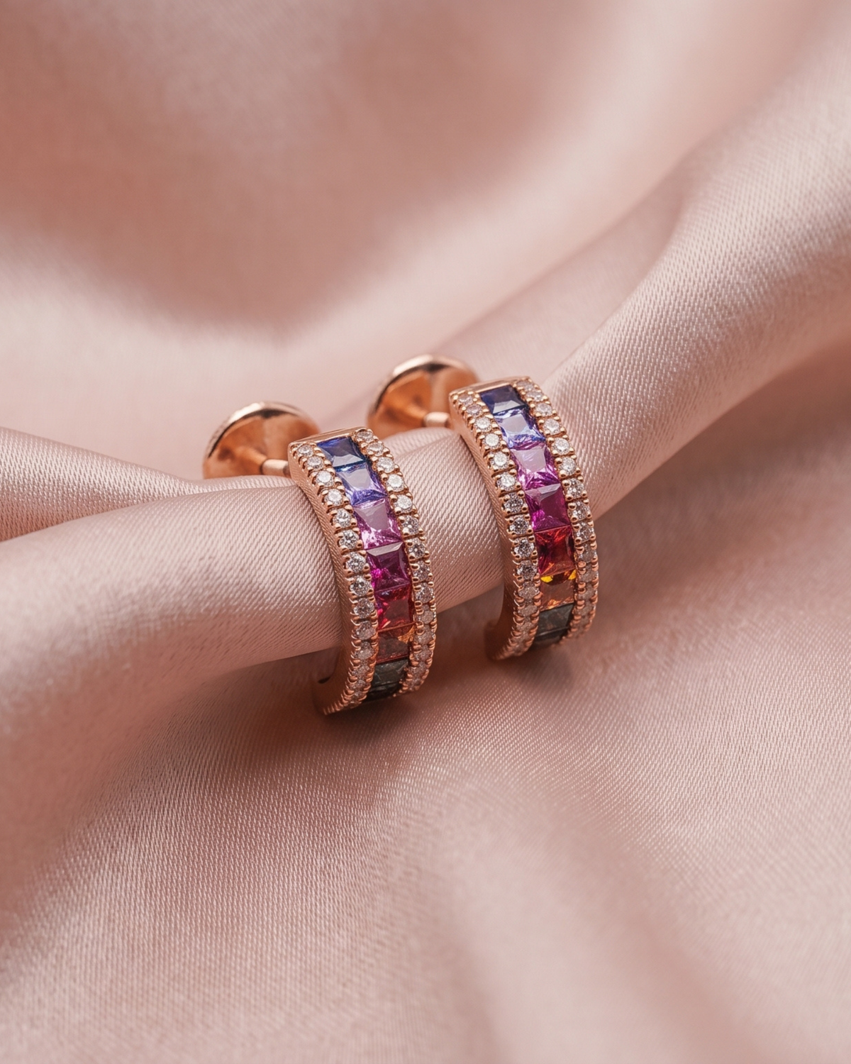 Prismatica Cascade Stud Earrings