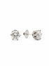 2ct Round Diamond Solitaire Stud Earrings — front view