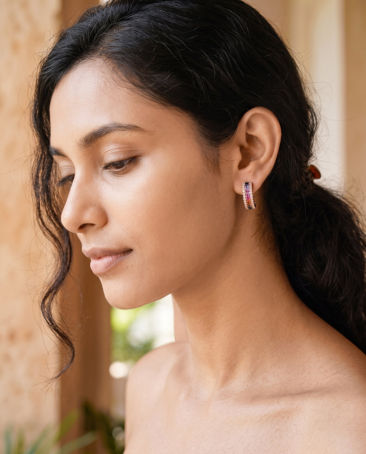 Prismatica Cascade Stud Earrings